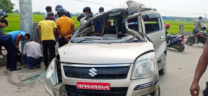 मुटुको उपचार गराउन आएकी महिलाको कार दुर्घटनामा मृत्यु