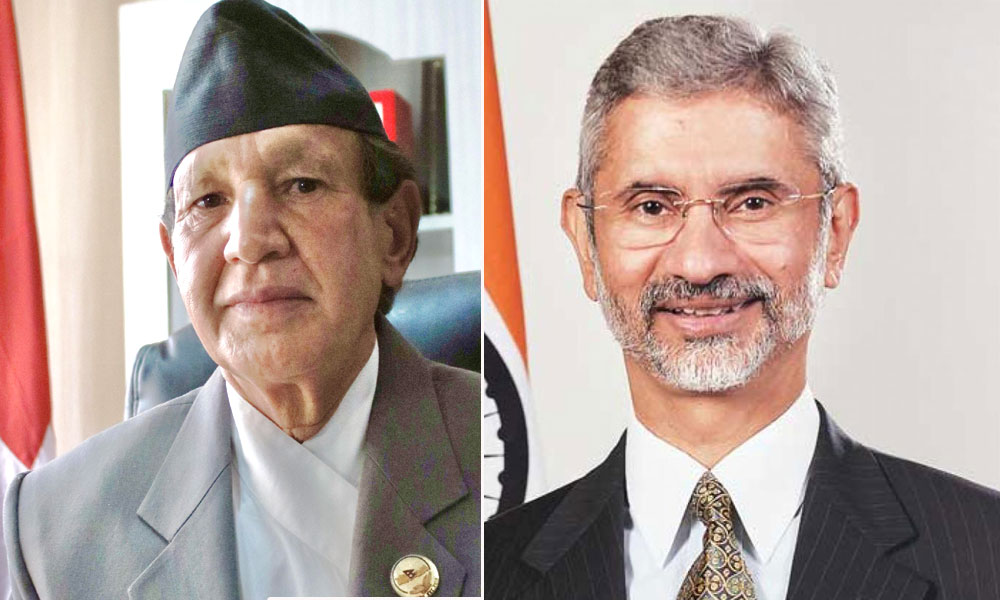 नवनियुक्त परराष्ट्रमन्त्री डा. खड्कालाई भारतीय समकक्षी एस जयशंकरको बधाई