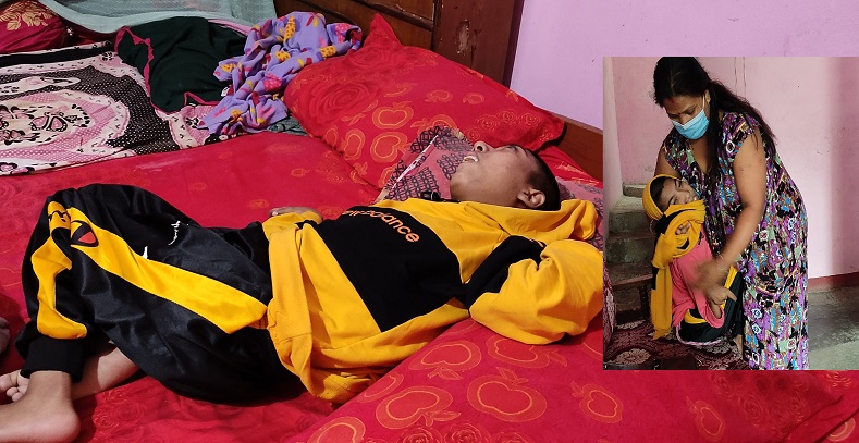 १८ वर्षीया स्वेच्छा जन्मेदेखि ओछ्यानमै, आमा भन्छिन्– उनकै नामले चिनिन पाएको छु