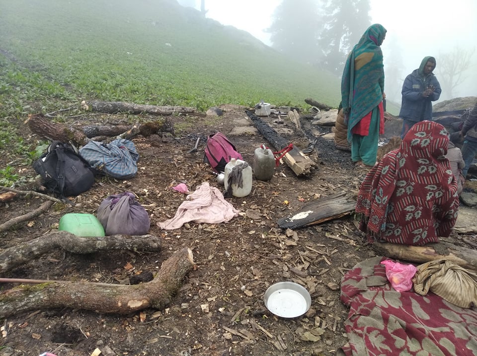 हिमाको छोटा खर्कमा आगलागी, २५ भेडाका पाठा जले