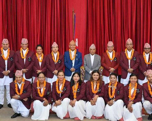 ओलम्पिकमा सहभागी हुन जाने नेपाली खेलाडीलाई बिदाइ
