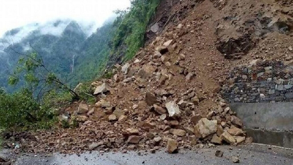 माथिबाट खसेको ढुंगा लागेर बस चालकको मृत्यु