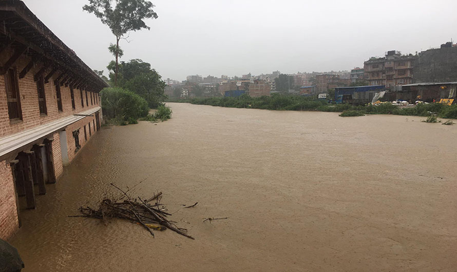 हनुमन्ते खोलामा बाढी, भक्तपुर डुबानमा