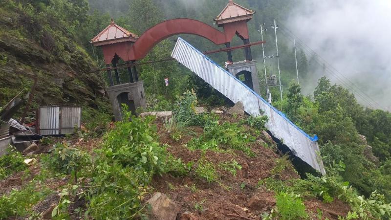 पहिरोले प्रहरी चौकी पुरियो