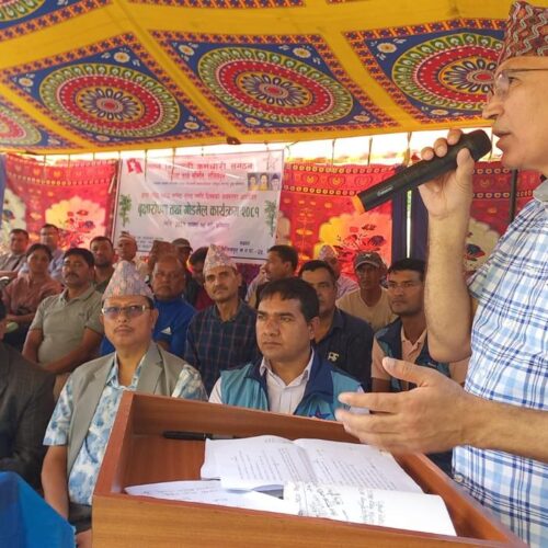 मुलुक गम्भीर चक्रव्यूहमा फसेकाले त्यसबाट जोगाउन कांग्रेस र एमाले मिल्नु परेको हो : अर्थमन्त्री विष्णुप्रसाद पौडेल