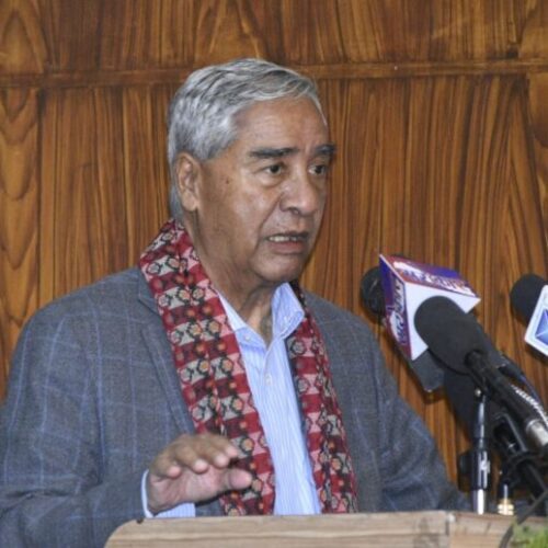 शान्ति प्रक्रियाका बाँकी काम टुङ्ग्याउन सके विश्वलाई नै अनुकरणीय हुन्छ : शेरबहादुर देउवा