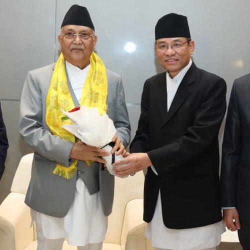 प्रधानमन्त्री ओली कतारको दोहामा