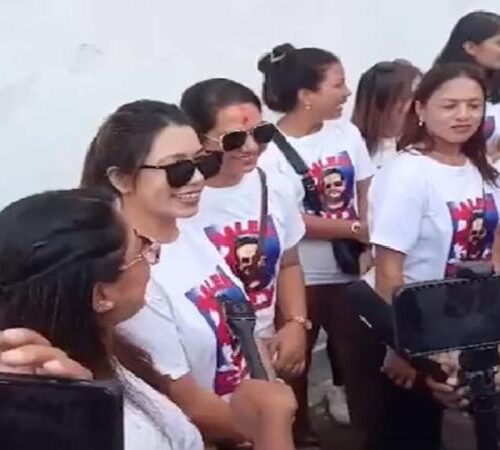 बालेन अङ्कित टिसर्ट लगाउनेलाई इन्द्रजात्राको समारोहबाट हटाइयो