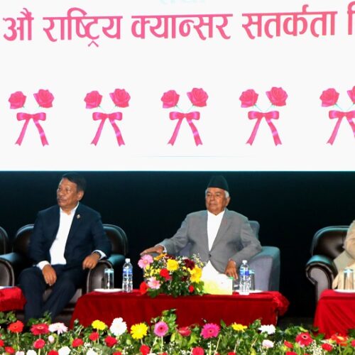 क्यान्सर रोगको उपचार अन्तर्राष्ट्रियस्तरमा स्तरोन्नति गर्नुपर्छ : राष्ट्रपति पौडेल