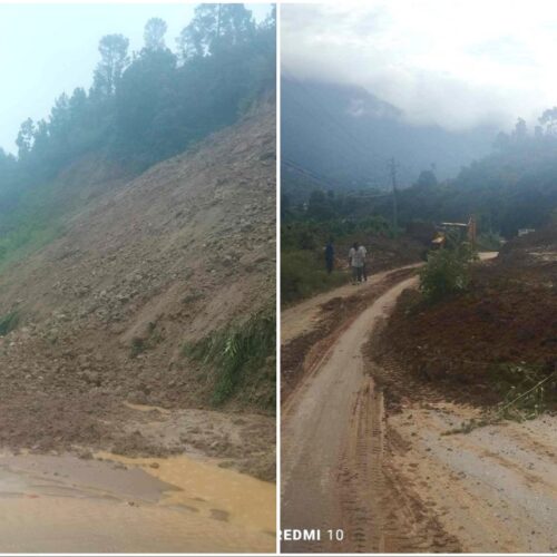पृथ्वी राजमार्गको गल्छी-गजुरी सडक खण्ड अवरुद्ध