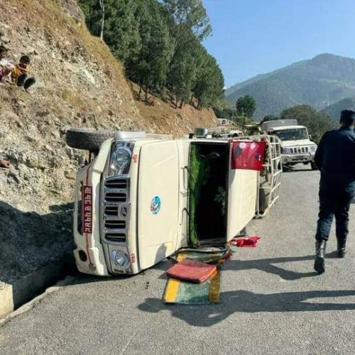 धनगढी- बझाङमा जिप दुर्घटना हुँदा ४ जना घाइते