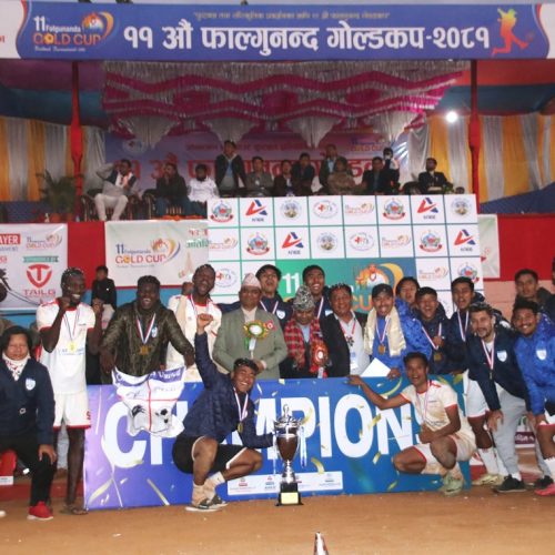 चर्च ब्वाइजले जित्यो फाल्गुनन्द गोल्डकपको उपाधि