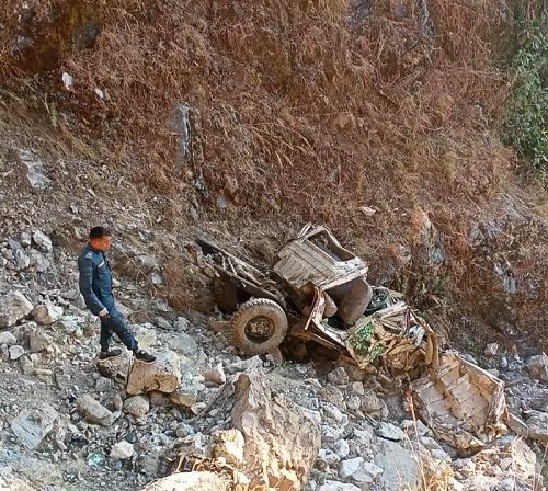 जिप दुर्घटना हुँदा दुई जनाको मृत्यु
