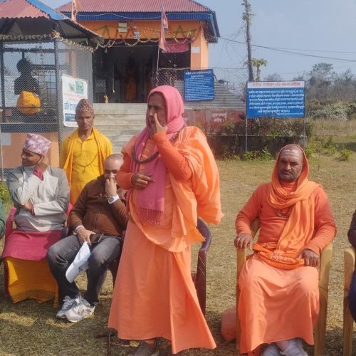 श्री १००८ ज्ञानानन्द सरस्वती जी महाराजज्युद्वारा माडी नगरका विभिन्न धार्मिकस्थलहरुको अवलोकन