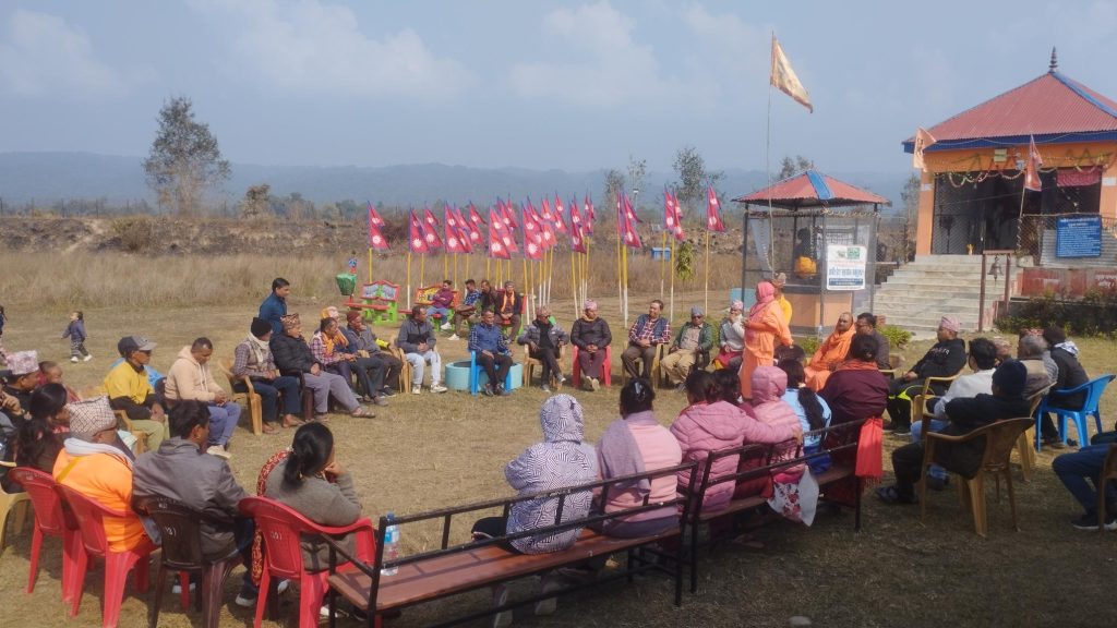श्री १००८ ज्ञानानन्द सरस्वती जी महाराजज्युद्वारा माडी नगरका विभिन्न धार्मिकस्थलहरुको अवलोकन 3 IMG 20250107 121537
