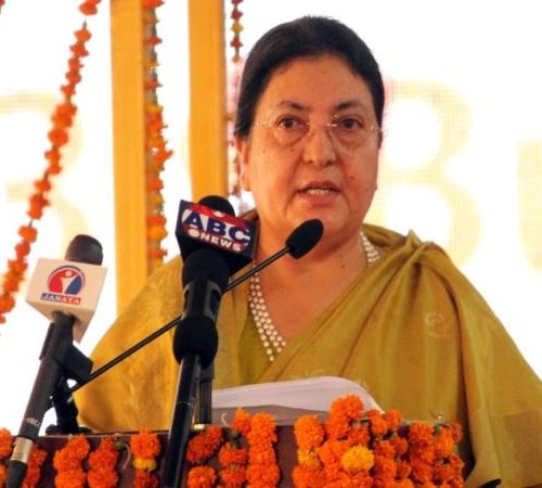 धरानको खानेपानी समस्याको हल तमोरबाट पानी ल्याएमा मात्र हुन्छ : पूर्वराष्ट्रपति भण्डारी