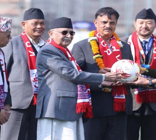 ‘केपी ओली कप’ फुटबल प्रतियोगिता आजबाट सुरु 