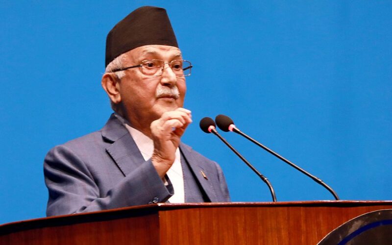KP Sharma Oli in Parliament Photo RSS