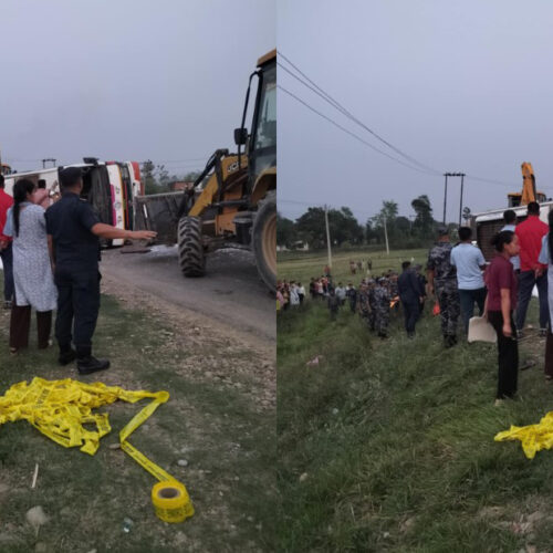  दाङमा  दुर्घटना हुँदा दुई जनाको मृत्यु