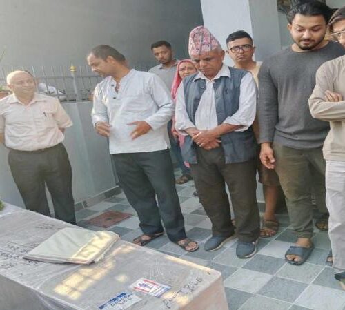 कश्मीरमा मारिएका सुदिपको शव घर आईपुग्यो