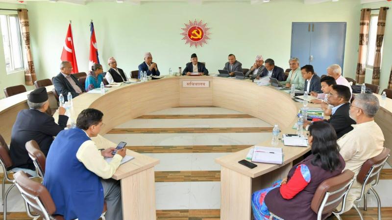 एमाले सचिवालय बैठक बस्दै