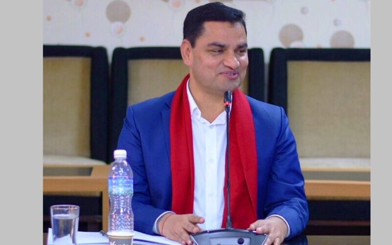 Health minister Pradip Poudel pic