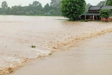 बर्दियामा भारी वर्षा, जलसतह सतर्कता तह आसपास