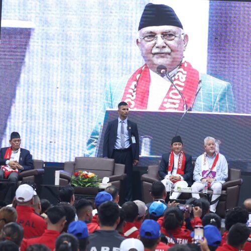 प्रधानमन्त्री ओलीद्वारा ‘नेसनल हाइ पर्फमेन्स सेन्टर’को उद्घाटन