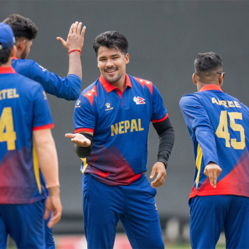 ओमानलाई छ विकेटले हराउँदै नेपाल विजयी