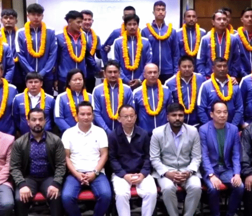 नेपाली राष्ट्रिय फुटबल टोलीको विदाई