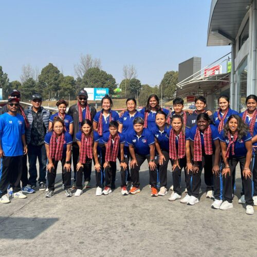 राइजिङ स्टार्स क्रिकेट प्रतियोगितामा सहभागी भएर राष्ट्रिय महिला टोली स्वदेश फिर्ता
