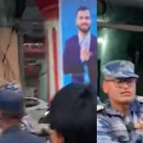 एमालेको नारा लगाउँदै दाङमा रास्वपा सम्पर्क कार्यालय तोडफोड