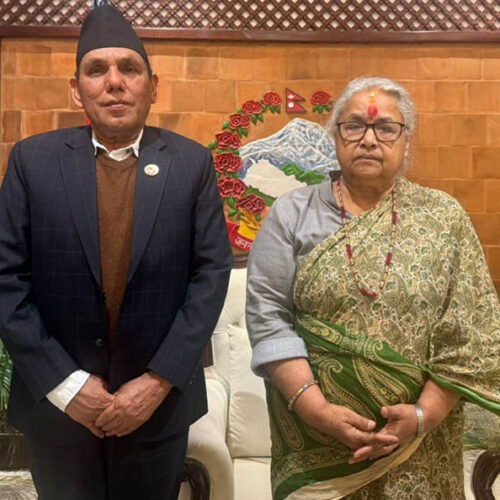 प्रधानमन्त्री कार्कीसँग राष्ट्रियसभाका अध्यक्ष दाहालको भेटवार्ता