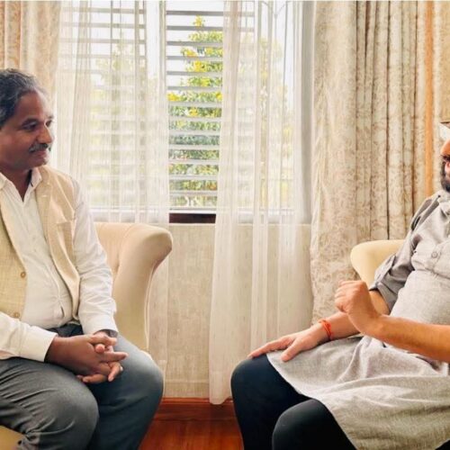 रवि लामिछाने र प्रभु साहबिच भेटवार्ता