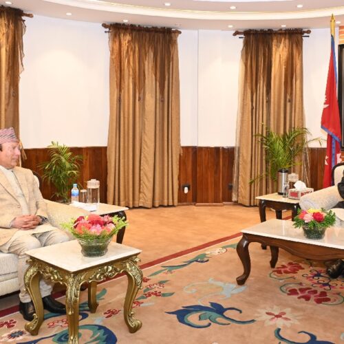 राष्ट्रपति पौडेल र प्रधानन्यायाधीश राउतबीच भेट