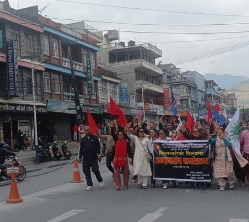 ओलीको गिरफ्तारीविरुद्ध पोखरामा पनि प्रदर्शन