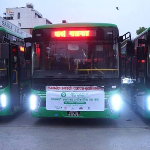 काठमाडौँ उपत्यकामा रात्रिकालीन बस सञ्चालन सुरु