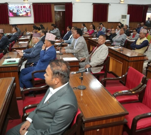 राष्ट्रियसभाका सभापतिहरूकाे शपथ ११ बजे